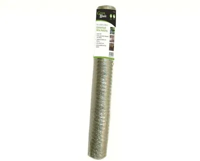 5m X 60cm X 13mm Galvanised Steel Chicken Garden Wire Netting / Fencing  • £7.95