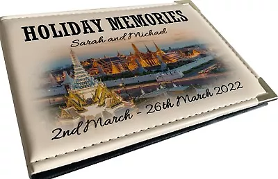 Holiday Photo Album Travel Memories Bangkok Thailand Personalised Design. • £14.99