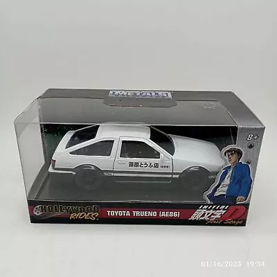 Jada Hollywood Rides Initial-d 1986 Toyota Trueno Ae86 White 1:32 Diecast Model • $55.58