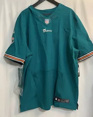 NIKE NFL Mens Miami Dolphins On Field Jersey Authentic Football SZ 48 NWT • $125