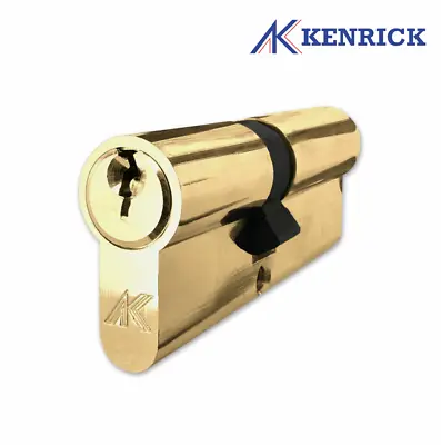 BSEN1303 6 Pin Euro Cylinder Lock For UPVC Doors - Various Sizes (Brass)  • £8.19