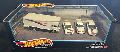 Hot Wheels Premium Collector Bmw M Team M5 E39 M3 E46 M2 Garage Diorama Box Set • $60