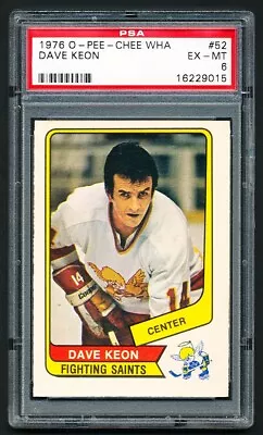 1976 Opc Hockey Wha 52 Dave Keon Hof Minnesota Fighting Saints Psa 6 Ex-mint • $29.50