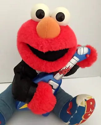 Vintage Tyco 1998 Rock N Roll Elmo W/ Guitar Plays Sings Shakes - See Video. 110 • $16.99