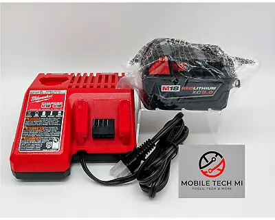 Milwaukee M18 XC5.0 Ah Battery 48-11-1850 Starter Kit 48-59-1850 & Charger • $89.98