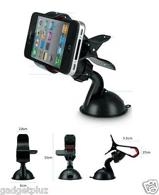 $7.99 • Buy Universal 360 Rotating Car Windshield Mount Holder Stand Bracket For Cell Phone