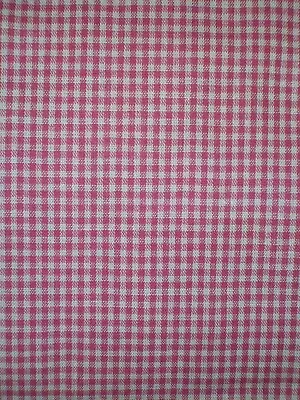 Vintage UNBRANDED Country Gingham Fabric Length - Small Check - 2 1/3 Yds - NOS • $12