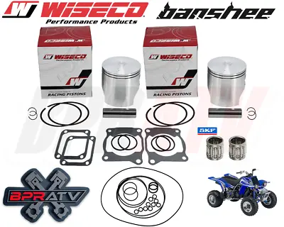 Yamaha Banshee 350 64.5mm +4 Stroker Wiseco Pistons Piston Set O-Ring Gasket Kit • $241.99