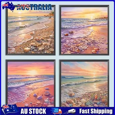 AU 5D DIY Full Round Drill Diamond Painting Kit Dream Beach Decoration Art Craft • $9.83