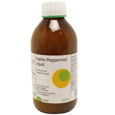 Peptac Peppermint Relief Liquid 500ml Heartburn Acid Reflux + Indigestion • £7.50