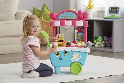 LeapFrog Leapster Scoop Learn Ice Cream Cart Playset Kids Activity Interactive • £64.99