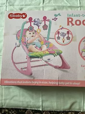 Baby Infant To Toddler Bouncer Rocker Swing Chair Soft Soothing Music Vibration • £29.99