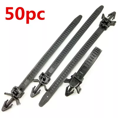 50x Automotive Cable Strap Push Mount Wire Tie Retainer Clip Clamp 80mm Length • $7.50