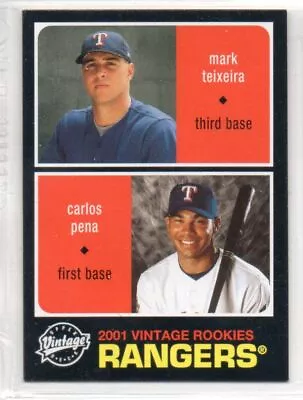 Mark Teixeira Carlos Pena 2001 Upper Deck Vintage Rookies #69 RC • $1.79