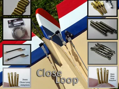 £5.99 • Buy Various Closed Loop Adapters,Pull Pull Set,Accs For Radio Control Model Aircraft