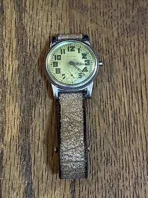 Vintage Waltham ORD DEPT US Military 6/0 '42 9J Manual Wrist Watch Missing Crown • $250