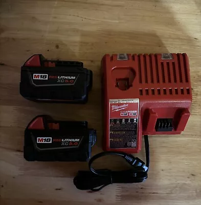 Milwaukee 48-59-1852B 18V Starter Kit With Two 5.0Ah Batteries And Charger • $124.49