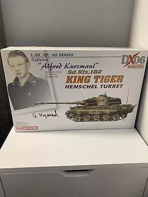 Dragon/Cyber-Hobby 1/35 Scale King Tiger (Alfred Kurzmaul) “6324” Plus Signature • $73.16