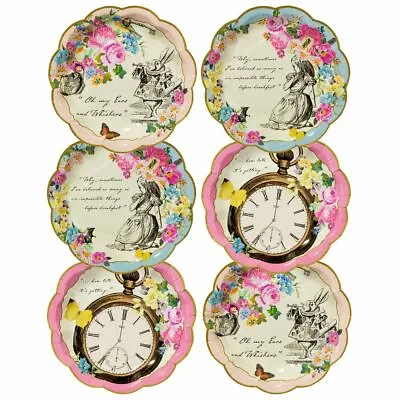 Truly Alice Mad Hatter Tea Party Dainty Plates 12 Pack • $6.16