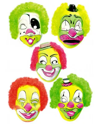 Vintage Style Clown Mask Halloween 80s 90s Horror Traditional Horror Fancy Dress • $51