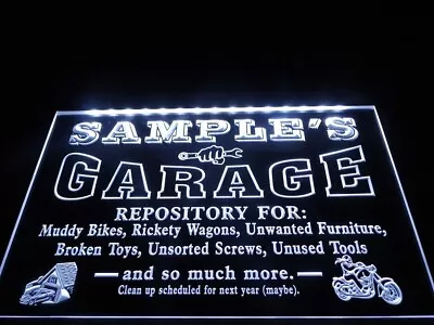 Personalized Custom LED Neon Light Sign Garage Repair Shop Room Wall Art Décor • $24.95