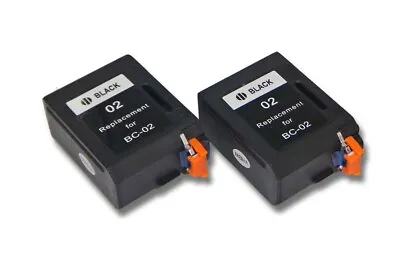 2x Black Inkjet PRINTER INK CARTRIDGE For  CANON BC-01 BC-02 BX-02    • £36