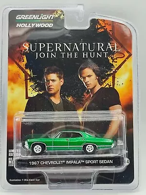 Greenlight Chase Rare  1/64 Scale 1967 Chevrolet Impala  Sedan Supernatural • $38.67