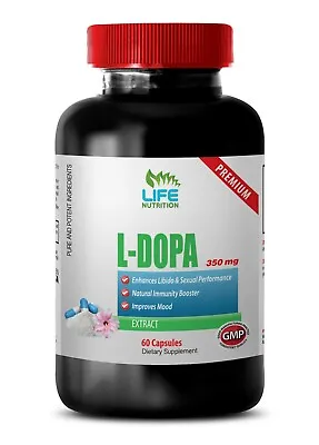 Dopamine Capsules - L-DOPA EXTRACT 350mg - Digestive Health Vitamin 1B • $18.28