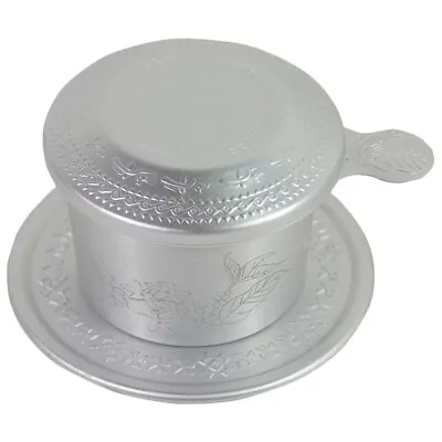 Vietnamese Aluminum Drip Coffee Maker For Women - Portable Pour Over Filter • $12.45