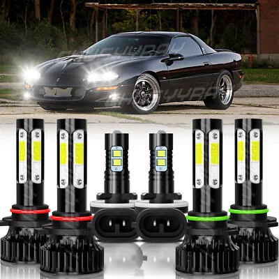 For Chevy Camaro 1998-2001 2002 LED Headlight Hi /Lo Beam + Fog Lights Bulbs Kit • $34.99