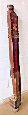 Antique Victorian Style Half Newel Post - C. 1880 Walnut Architectural Salvage • $184.95