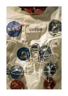 Apollo 11 Neil Armstrong Space Suit Autographed A4 Poster With Choice Of Frame • £24.99