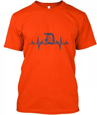 Heartbeat Of Detroit  T-Shirt Made In The USA Size S To 5XL • $22.57