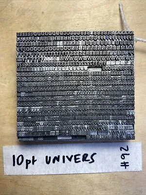 £15 • Buy 10 Pt Univers Letterpress Metal Type #92