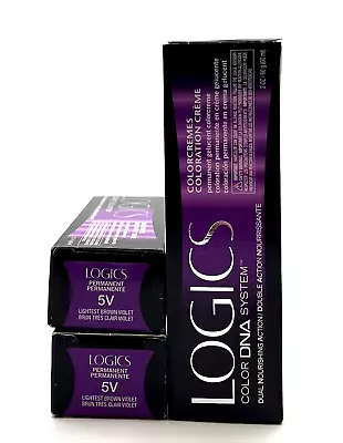 Matrix Color DNA System Logics Permanent 5V Lightest Brown Violet 2 Oz-2 Pack • $33.95