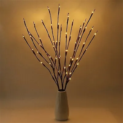 £15.38 • Buy LED Branch Twig Lights Light Up Willow Branches USB Plug-in Christmas Decor UK