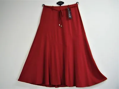 Gorgeous Saloos Stretchy Lined Skirt & Tie Belt 2 Colours Sizes12 14 16 18 20 22 • £19.99