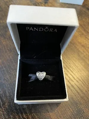 £16 • Buy Genuine Pandora YOU ARE SO LOVED Silver Heart Bead Charm