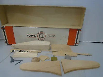 Hawk Models #93 Focke Wulf 1940's Vintage Wood Airplane Model Kit In ORIGINAL Bx • $24.99