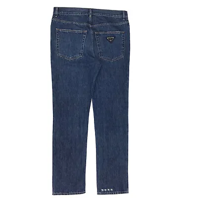 £480 • Buy Prada Blue Slim-fit Denim Jeans Size: W33