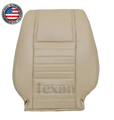 05 06 07 08 09 Ford Mustang GT V8 Driver Lean Back Perforated Seat Cover Tan • $197.83