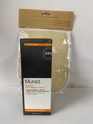 Murad Advanced Active Radiance Serum 1 Oz - New In Box & Remi Mitt • $75.99