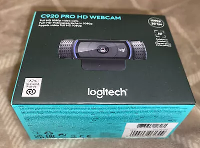 Logitech C920 HD Pro 1080p Webcam NEW & SEALED • £49.99