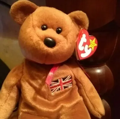 £4.99 • Buy BRITANNIA Ty Beanie Baby UK Exclusive Bear Made In INDONESIA December 15 1997 PE