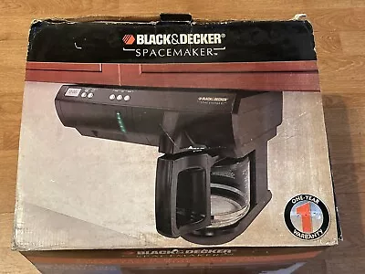 New VTG Black & And Decker Spacemaker 12 Cup CoffeeMaker Under Cabinet SDC740B • $274.99