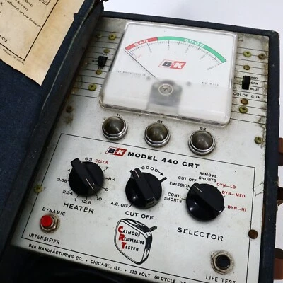 $39.95 • Buy VTG B & K Model 440 CRT Cathode Rejuvenator Color TV Tester Untested Storage