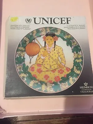 VILLEROY & BOCH HEINRICH UNICEF CHILDREN OF THE WORLD PLATE NO.4 Malaysia • £9.99