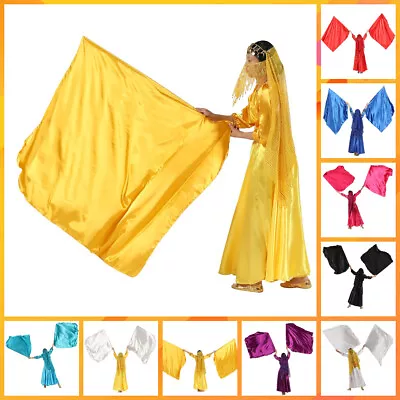 Rectangular Flowy Satin Flag Church Prophetic Worship Praise Dance Flag Props • $12.75