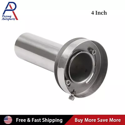 Universal 4  Round Steel Removable Catback Exhaust System Muffler Tip Silencer • $14.89