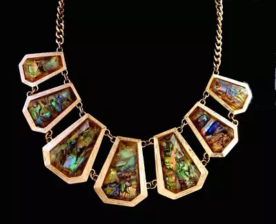 Beautiful Statement Necklace The Limited Faux Abalone • $15